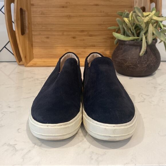 Vince Warwick Suede Slip-On Sneakers black coastal size 13 minimalist main image 9